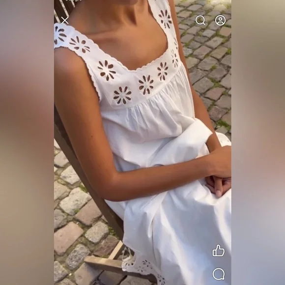 Posse Riviera Cecilia Cotton embroidered Maxi Dress - Picture 12 of 16